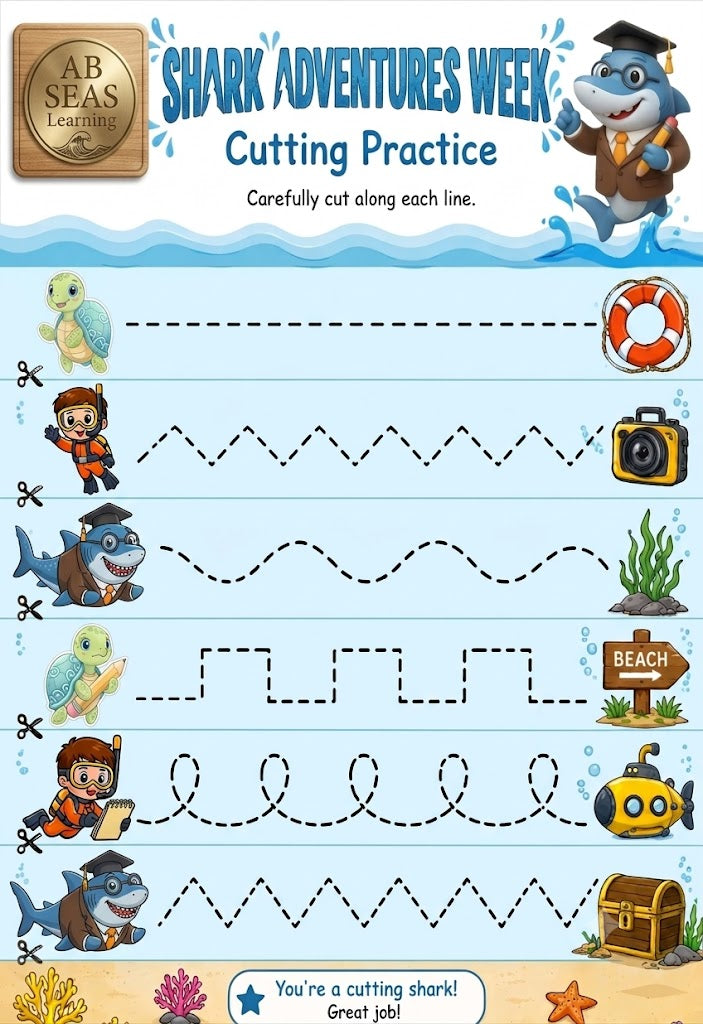 Shark Adventures Writing Week Day 1 and 2
